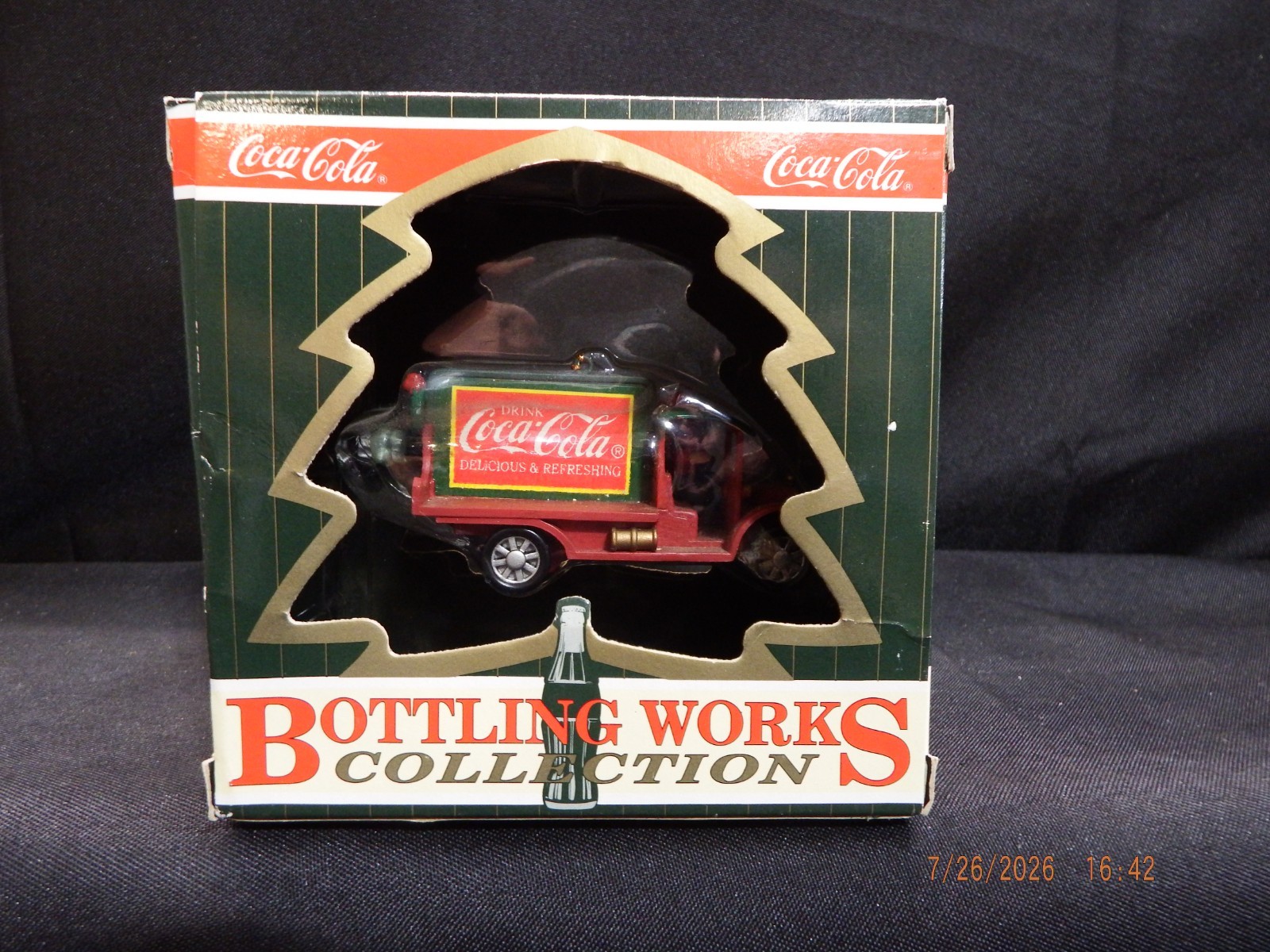 Vtg 1997 Coca-Cola Bottling Works Collection-Santa Driven Vtg DeliveryTruck-C406 Vtg 1997 Coca-Cola Bottling Works Collection-Santa Driven Vtg DeliveryTruck-C406