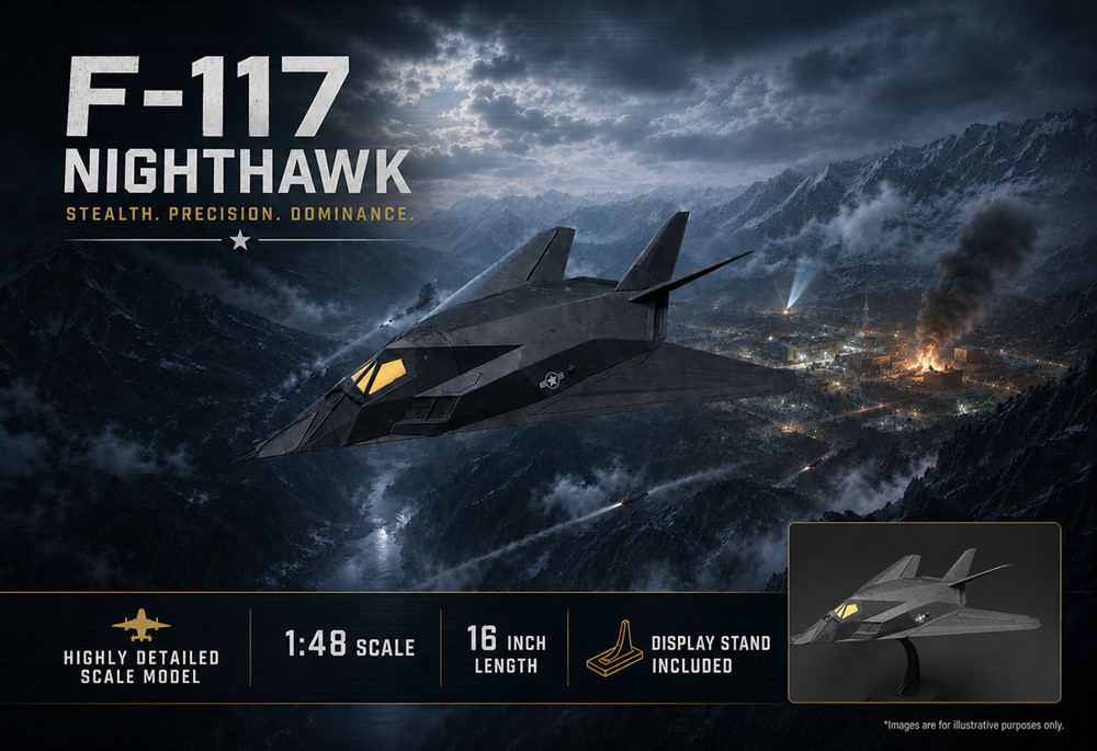 F-117 Nighthawk Stealth Fighter  Masterbuild Display Model 1:48 Scale 16\