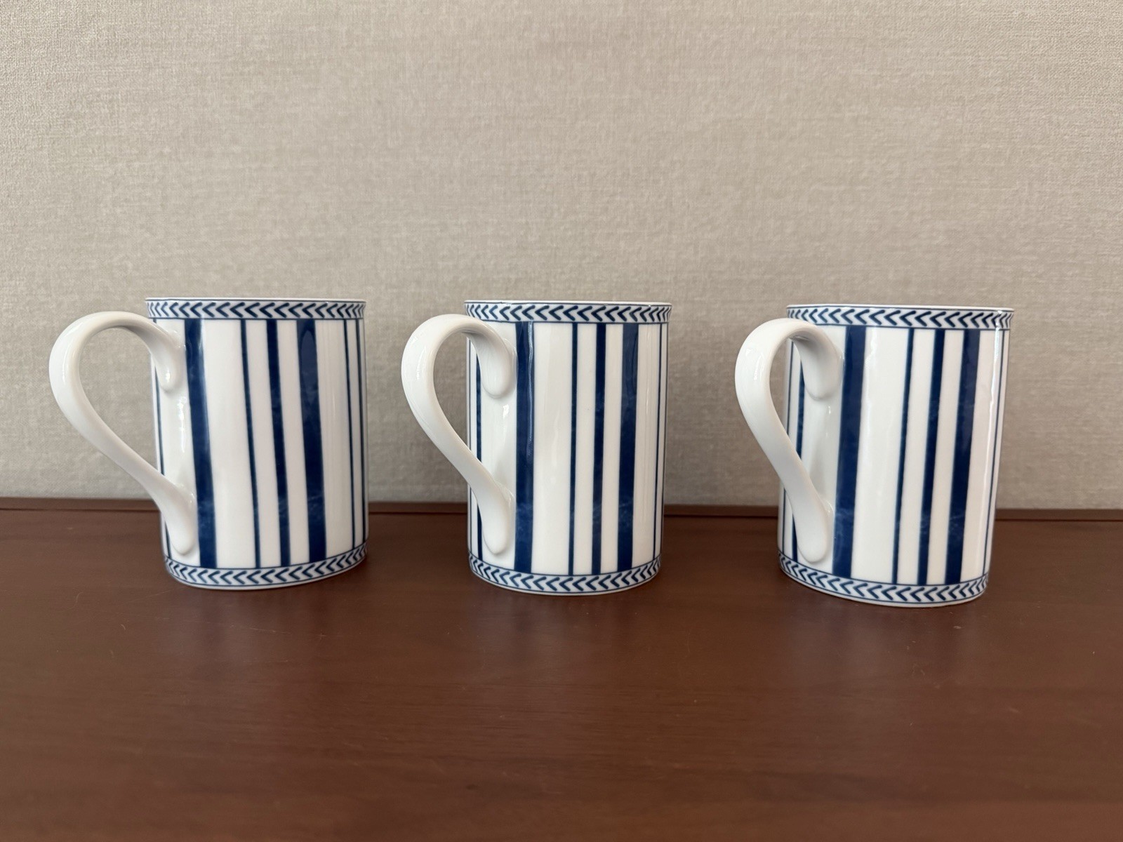 Ballard Design X Bunny Williams Campbell House Porcelain Mugs 10oz - Set of 3
