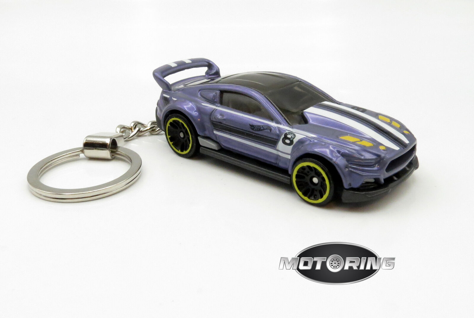 2015 \'15 Ford Mustang Purple Car Rare Novelty Keychain 1:64 Diecast