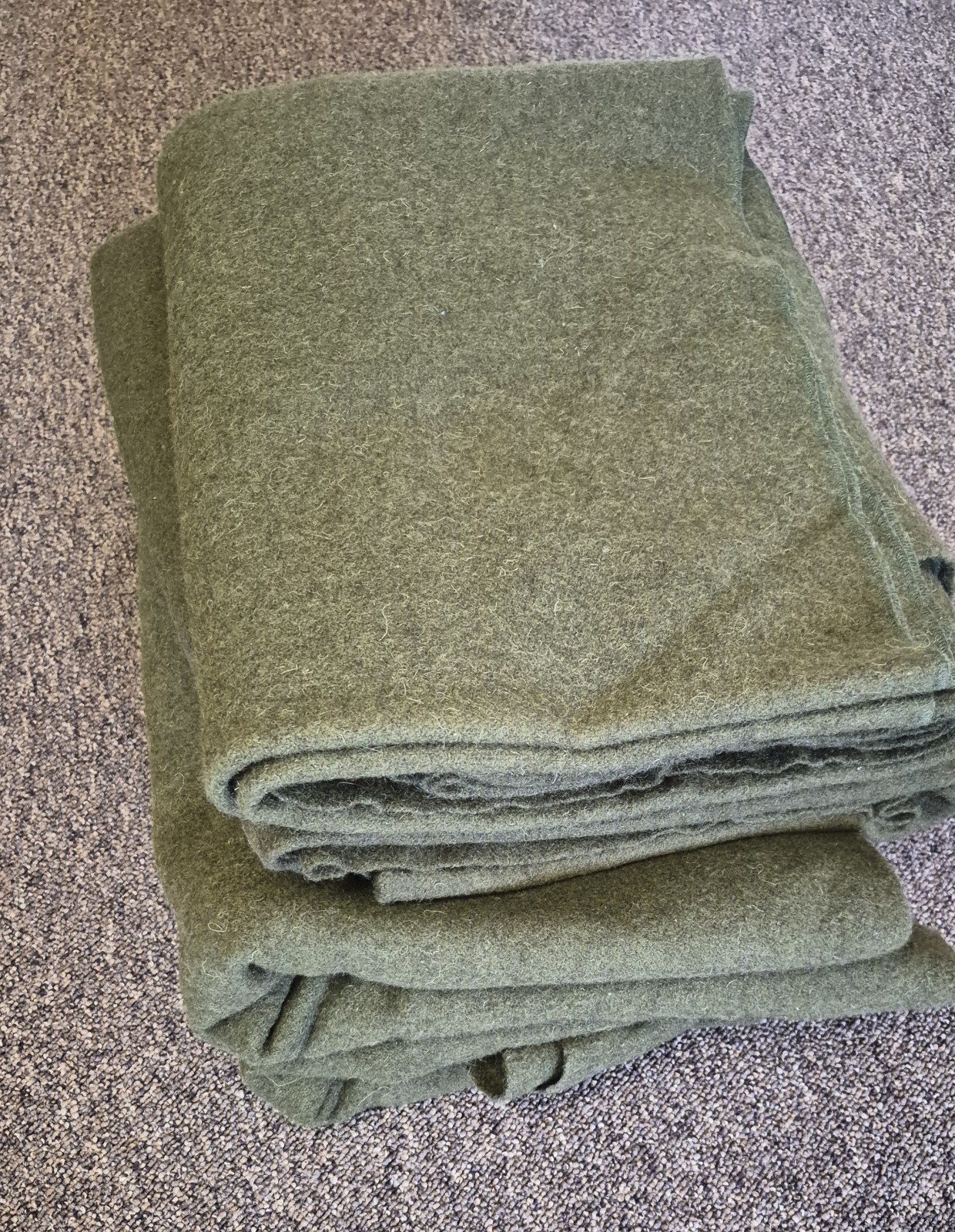 4 OD Wool USGI Northwest Woolen Mills Survival Blankets Family Surplus 66