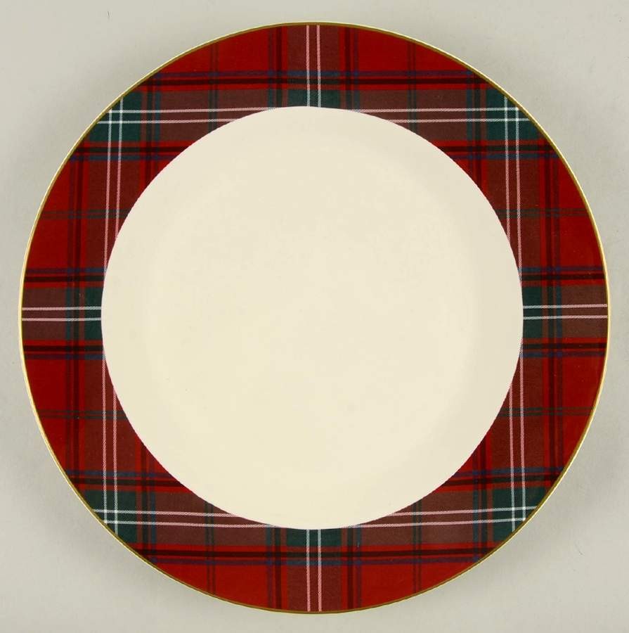 Williams Sonoma Tartan Plaid Service Plate  11095967
