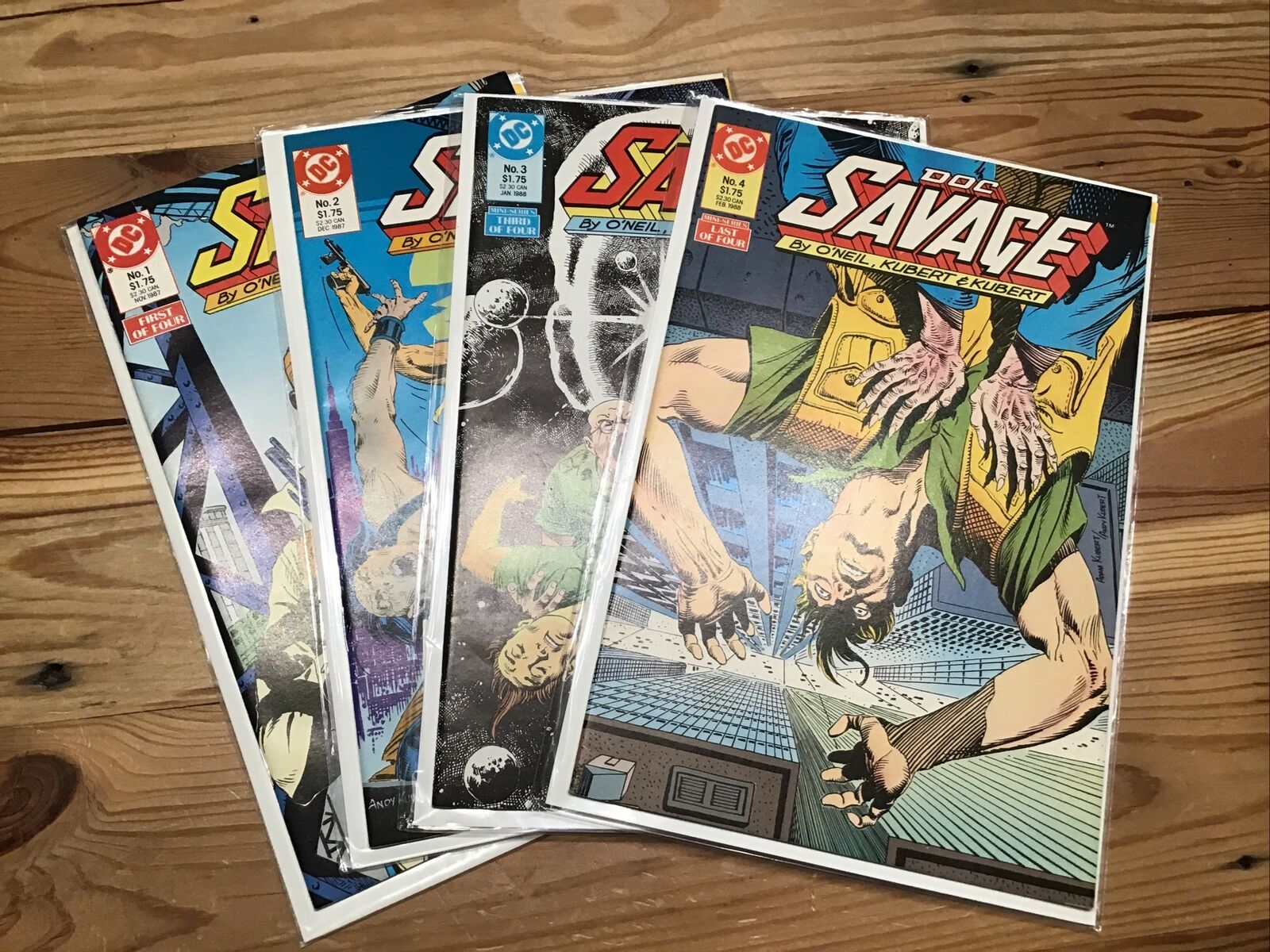 1987 / 1988 DC Comics DOC SAVAGE #1-4 Complete Series 