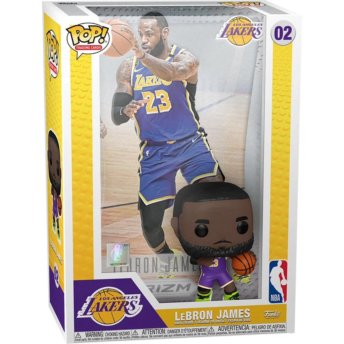 Funko Pop Trading Cards 02 NBA Lebron James LA Lakers Panini Prizm ON HAND