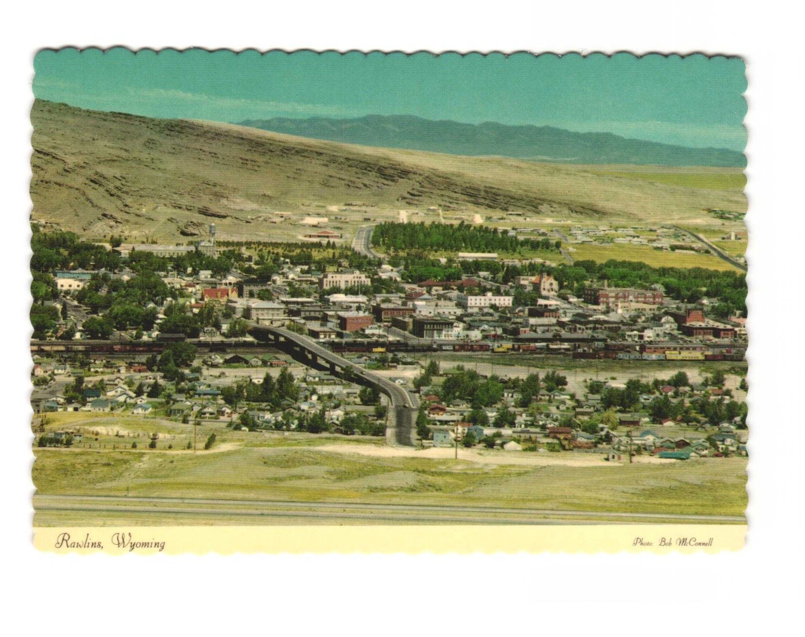 Rawlins WY Vintage postcard unposted