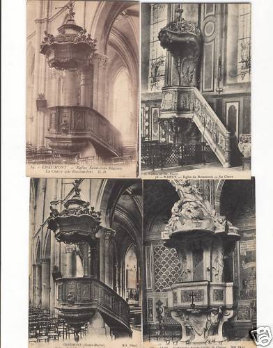 CHURCH CHAIRS FRANCE 300 Vintage Postcards Pre-1940 (L4160)
