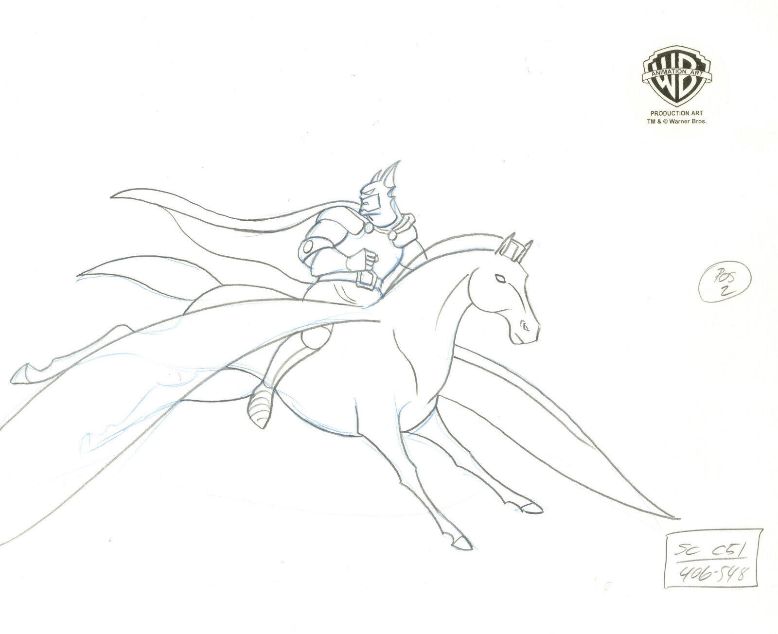 Batman Animated Series Original Production Drawing-Batman-What Is Reality