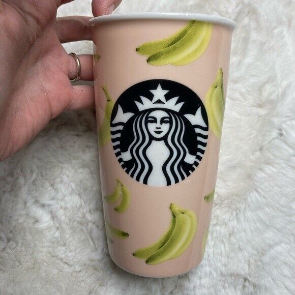 Starbucks 2015 Bananas Tall Mug Tumbler Mermaid Siren Logo 12 oz