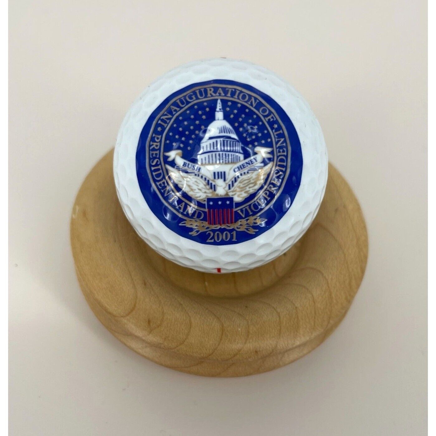 Golf Ball Inauguration of President & Vice President 2001 Commemorative Collecti
