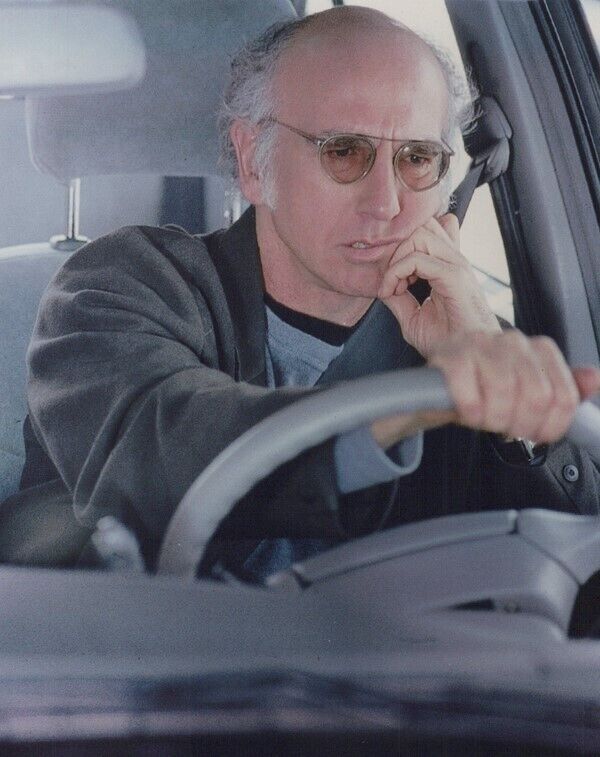 Larry David driving his car Curb Your Enthusiasm vintage 8x10 inch photo