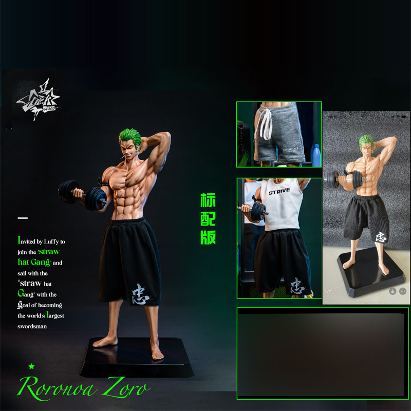 Dick Studio One Piece Roronoa Zoro Resin Statue In Stock Cast Off Regular Ver