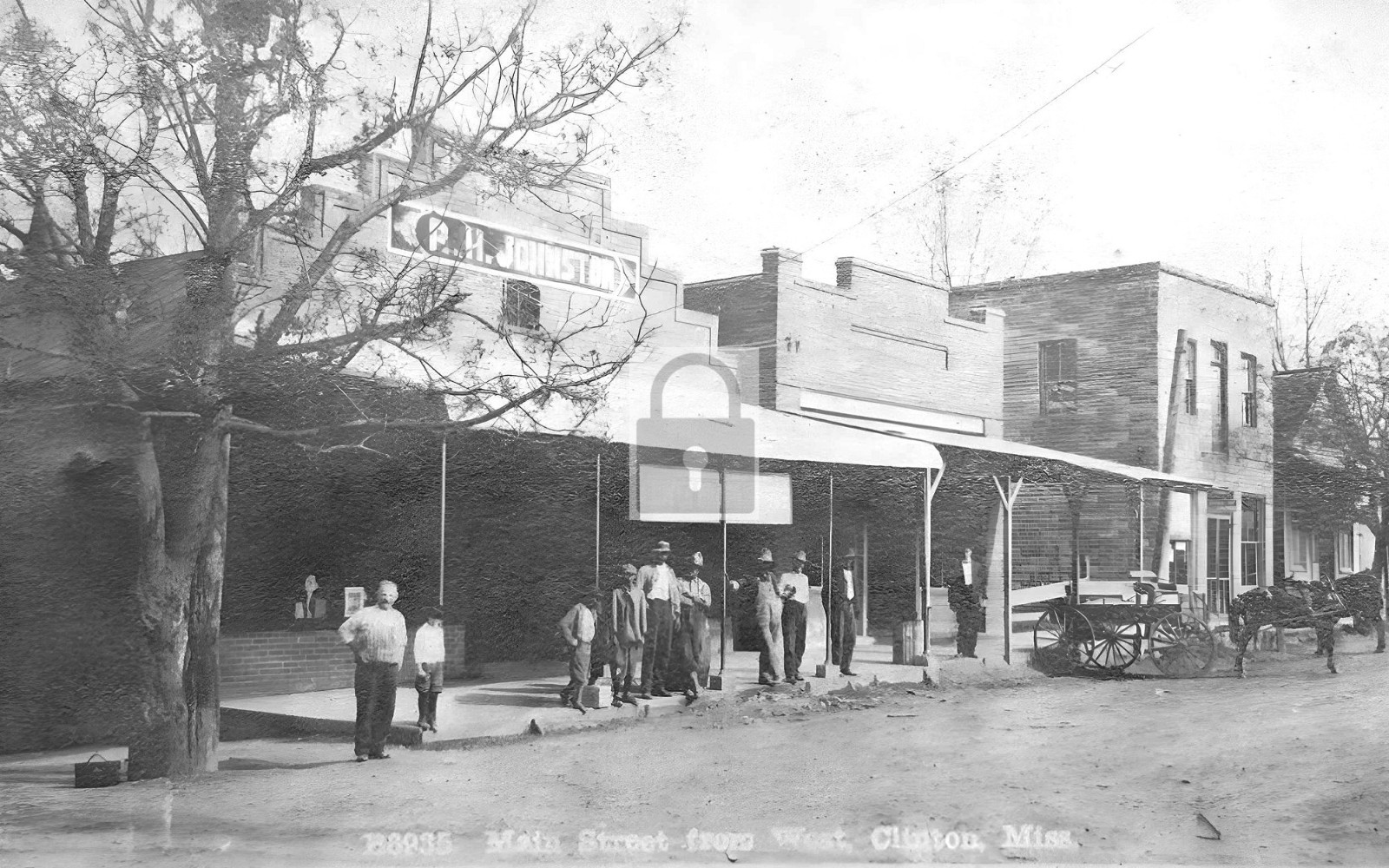 Main Street View Clinton Mississippi MS - Reprint Main Street View Clinton Mississippi MS - Reprint