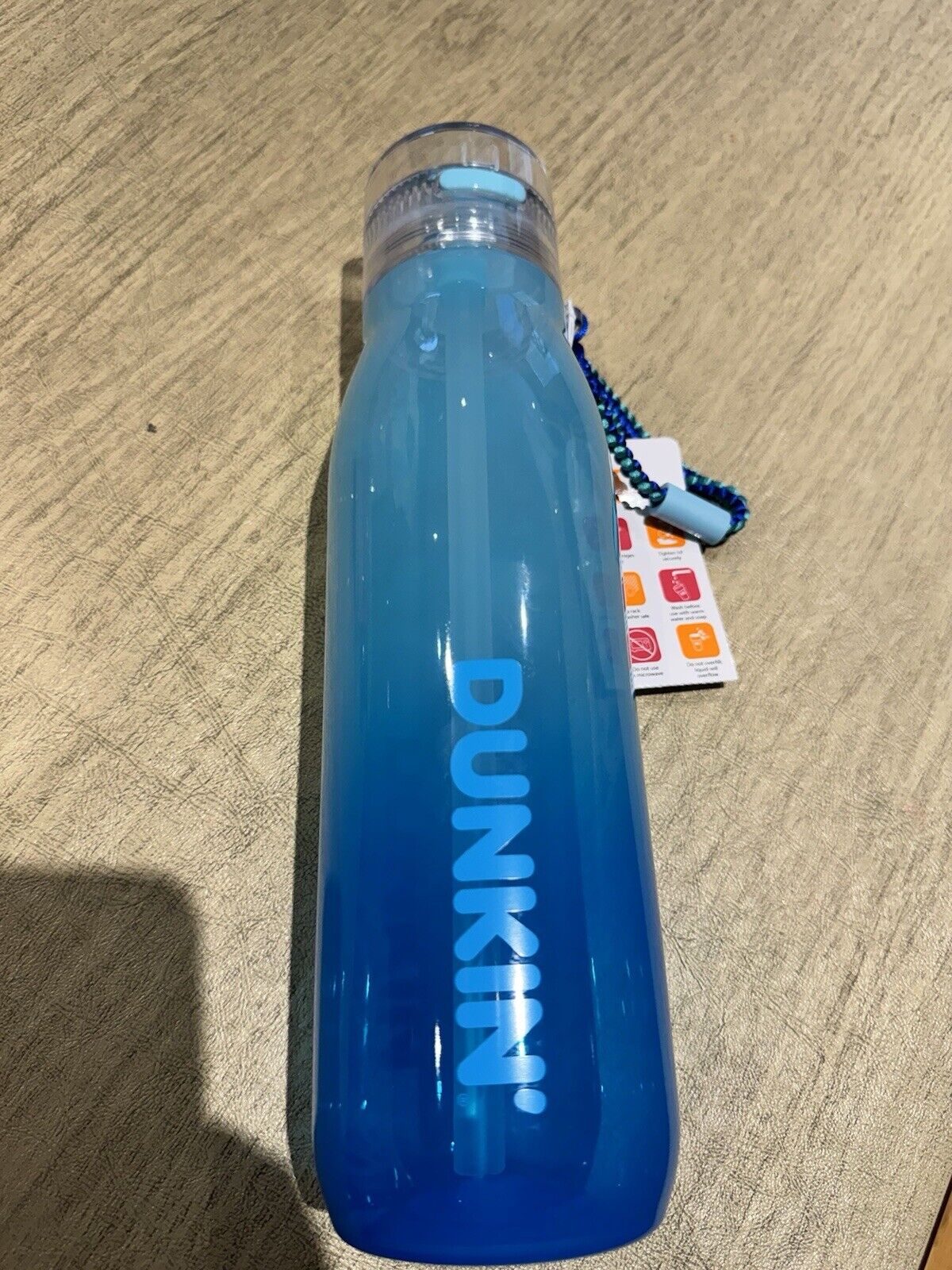 Dunkin Donuts 40oz Blue Hydration Bottle, Summer 2024 New Release