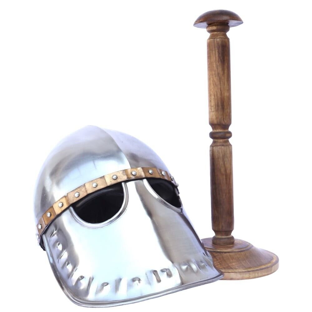 Brass Trim Italo-Norman Medieval Helmet