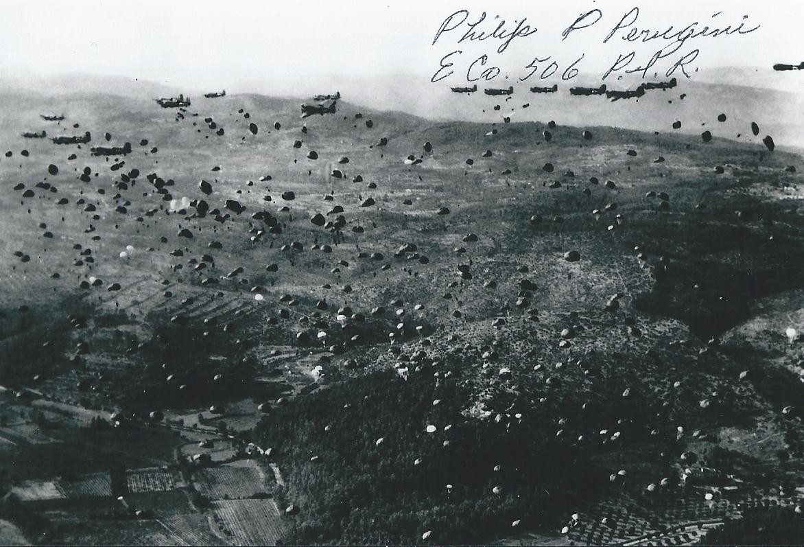 Philip Perugini signed 4x6 photo WWII 101st Airborne Band of Brothers COA LOOK