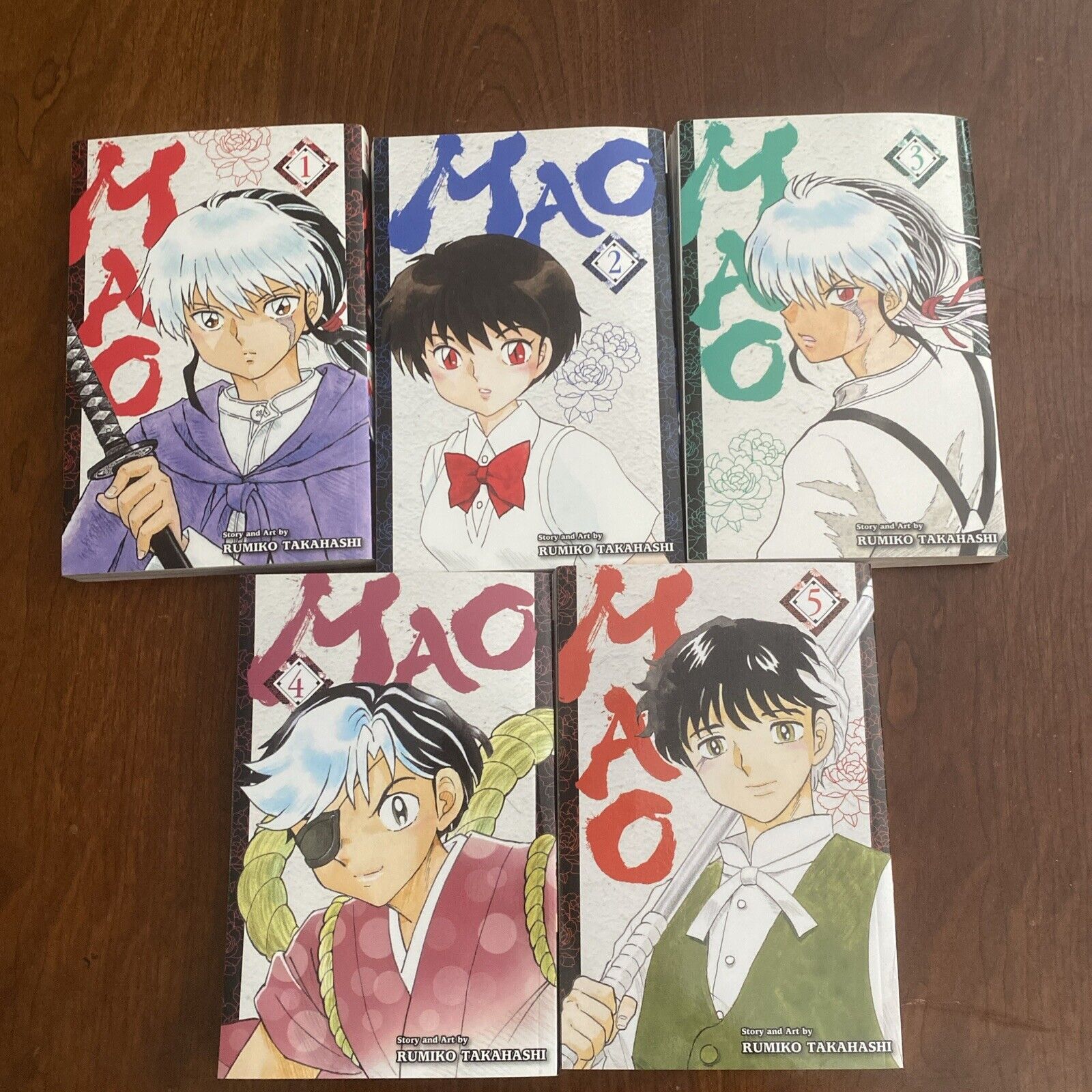 Mao volume 1-5 Manga Lot Set Rumiko Takahashi (Inuyasha and Ranma Author)