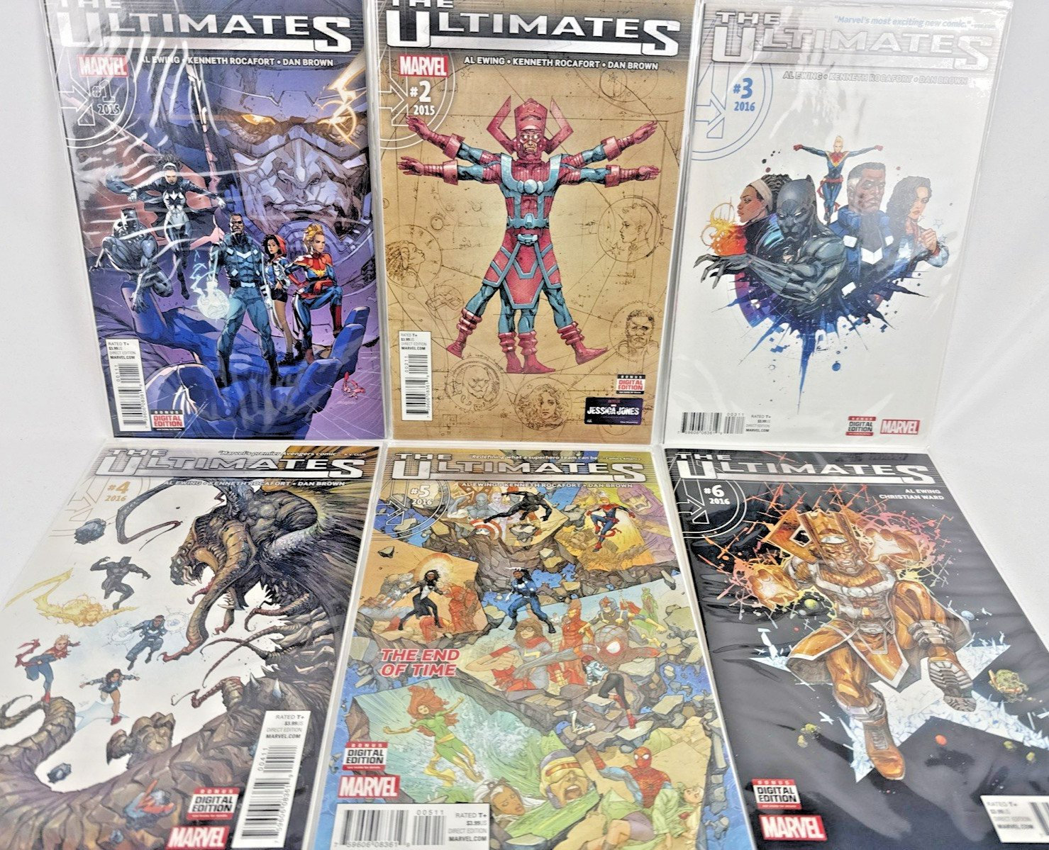THE ULTIMATES #1-6 2016 MARVEL COMICS COMPLETE 6-ISSUE SET AL EWING 