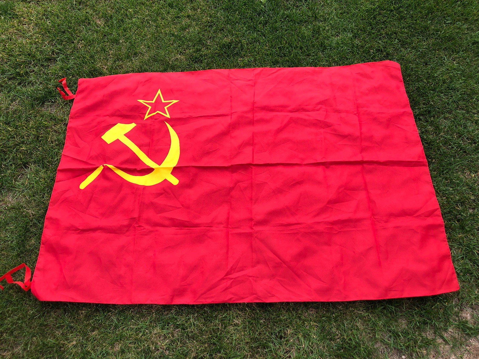 original vintage flag of the USSR. Soviet Union era. Communist flag. 4’x5’ original vintage flag of the USSR. Soviet Union era. Communist flag. 4’x5’