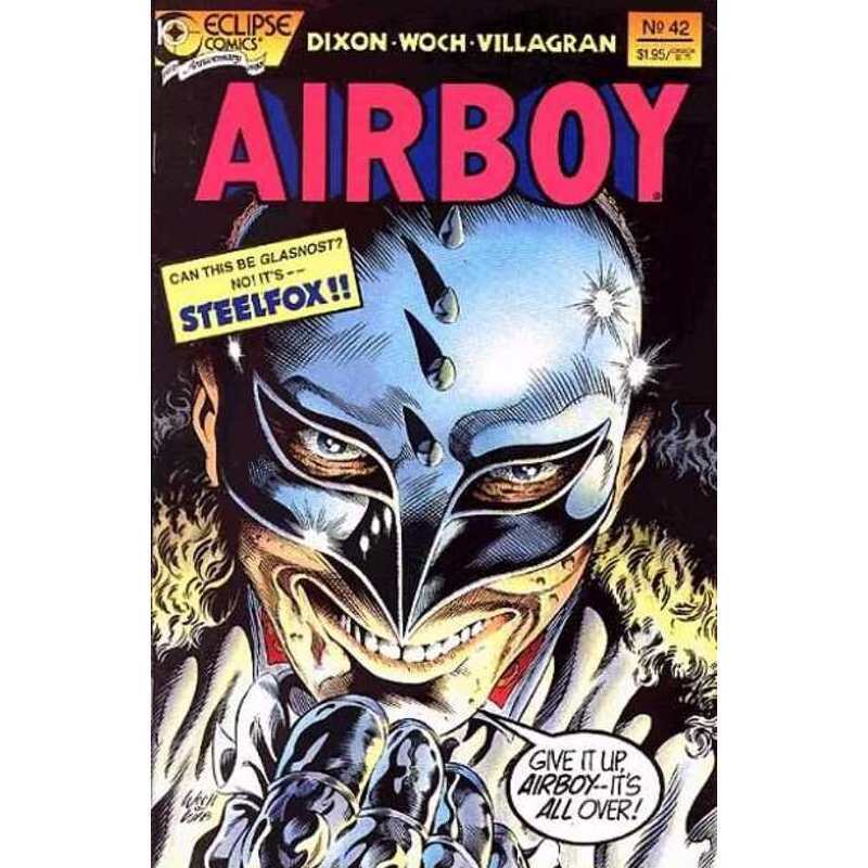 Airboy #42  - 1986 series Eclipse comics VF+ Full description below [a
