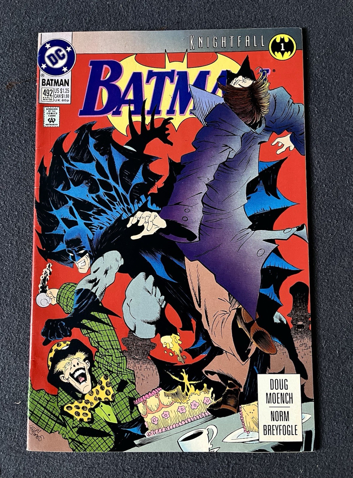 Batman #492 (DC Comics, Early May 1993) — “Knightfall” Part 1 Batman #492 (DC Comics, Early May 1993) — “Knightfall” Part 1