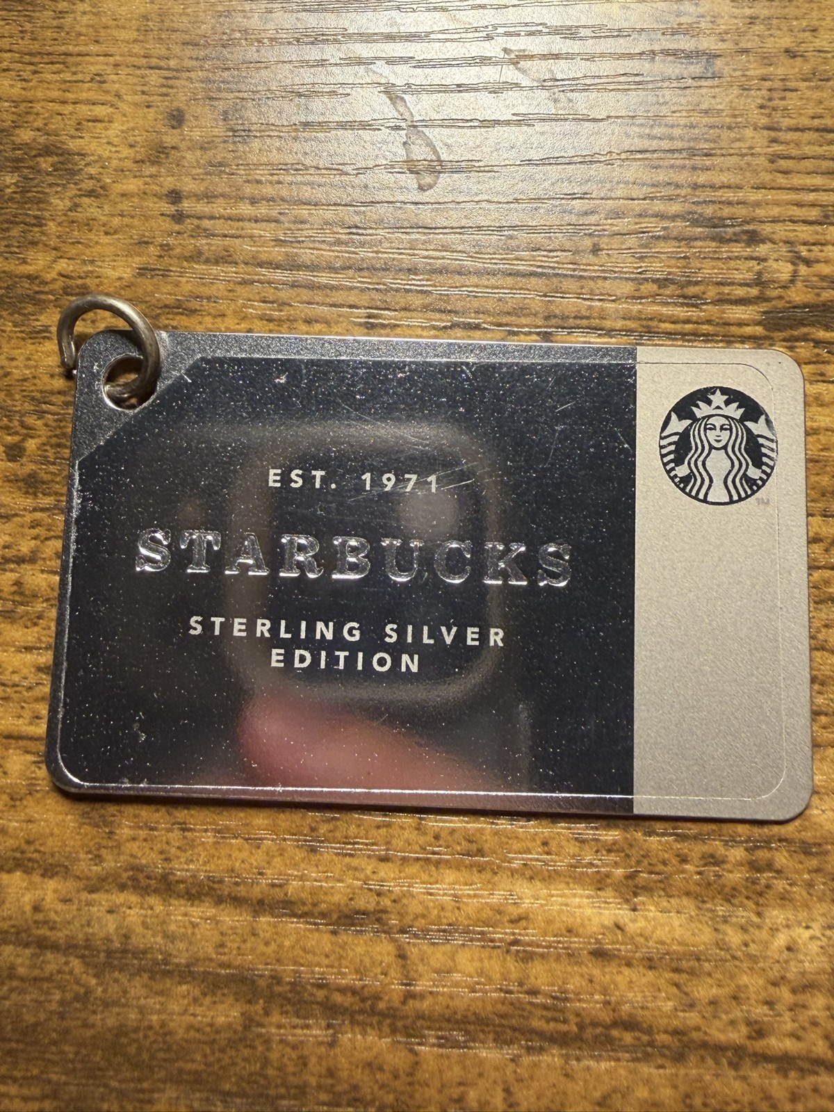 2014 Starbucks Sterling Silver Limited Edition Keychain Card Great Condition
