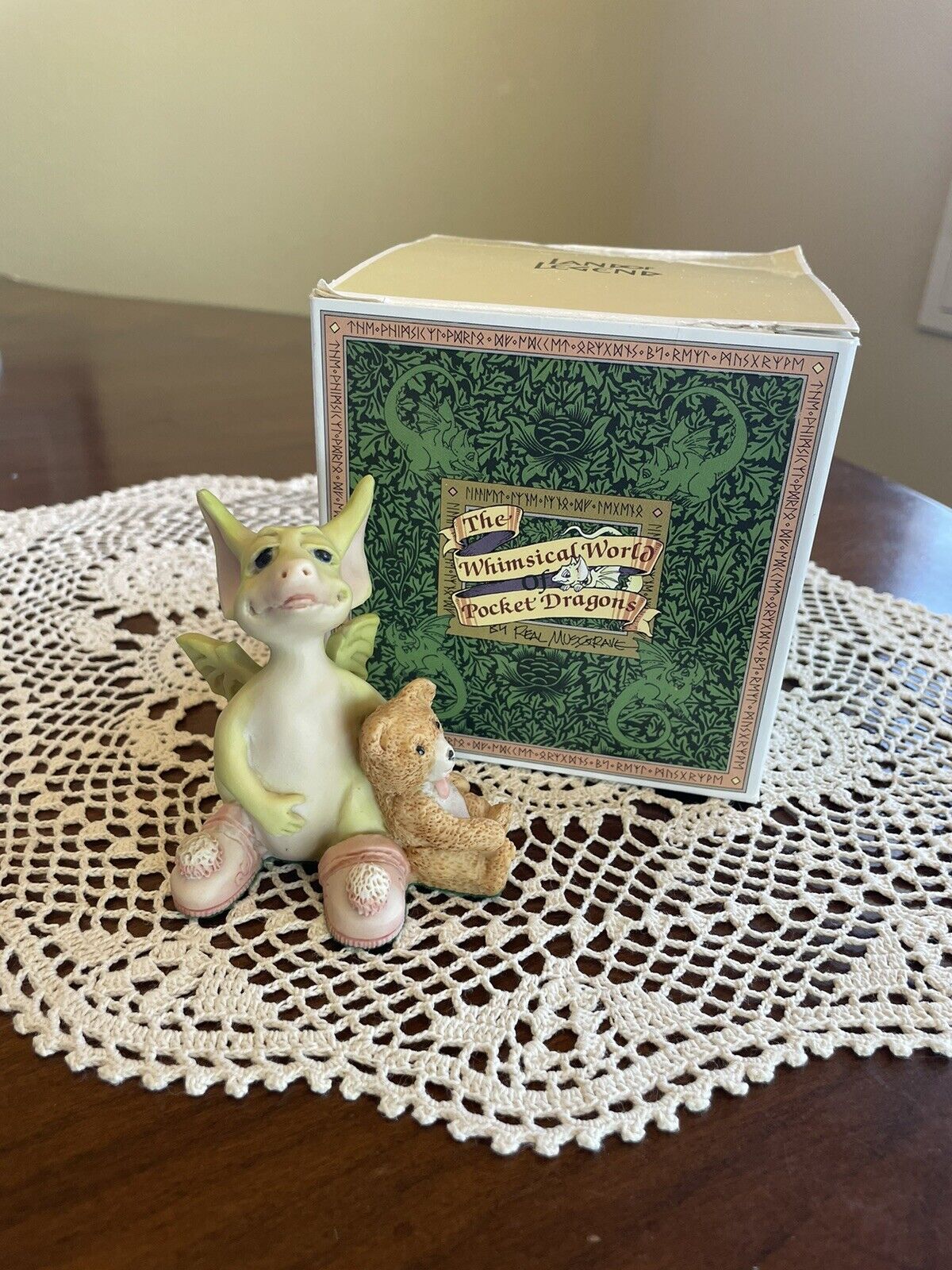 Whimsical World of Pocket Dragons “Drowsy Dragon” 1989 Figurine Real Musgrave
