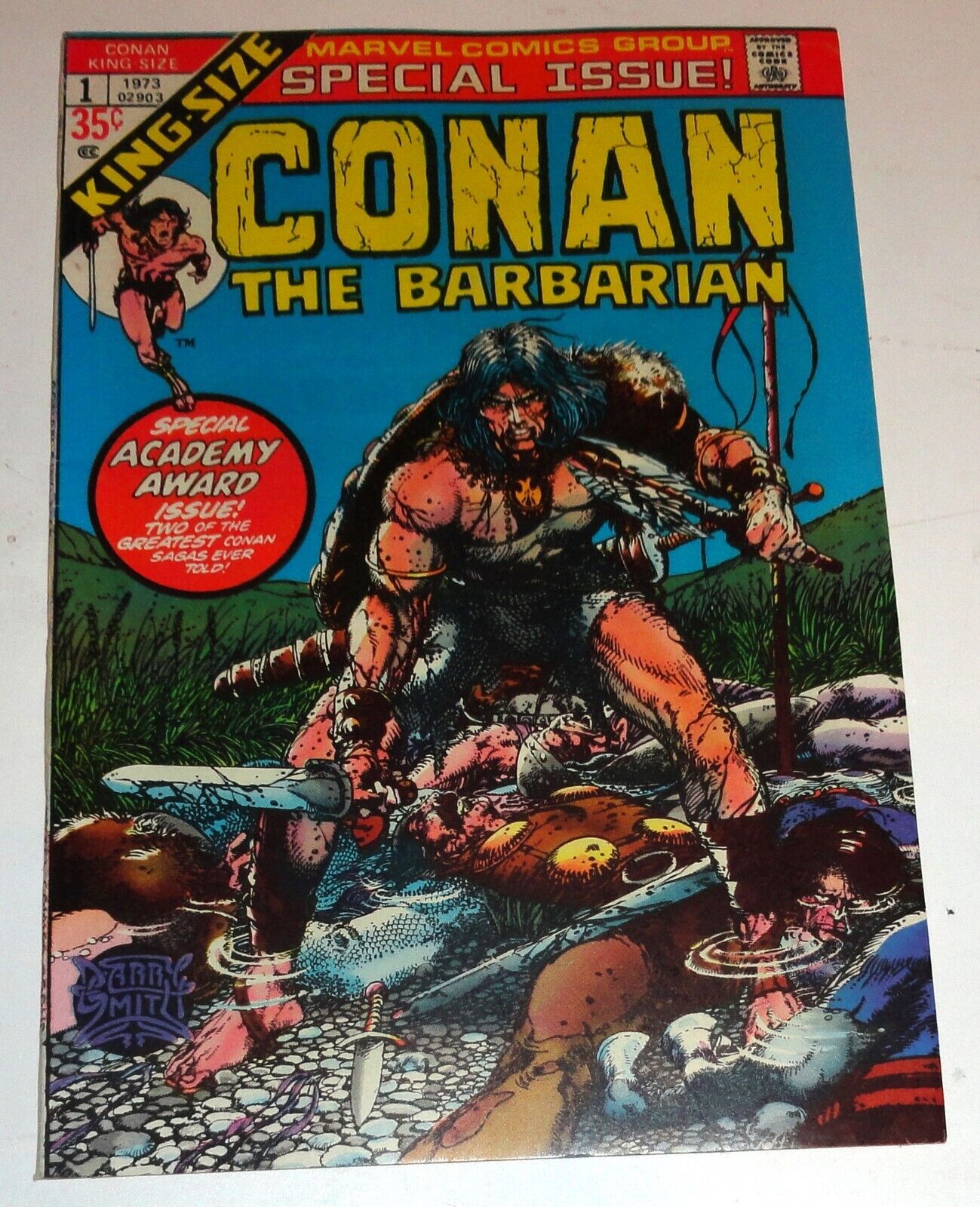 CONAN #1 GIANT SIZE SPECIAL 1973 BARRY SMITH CLASSIC 9.0  NICE