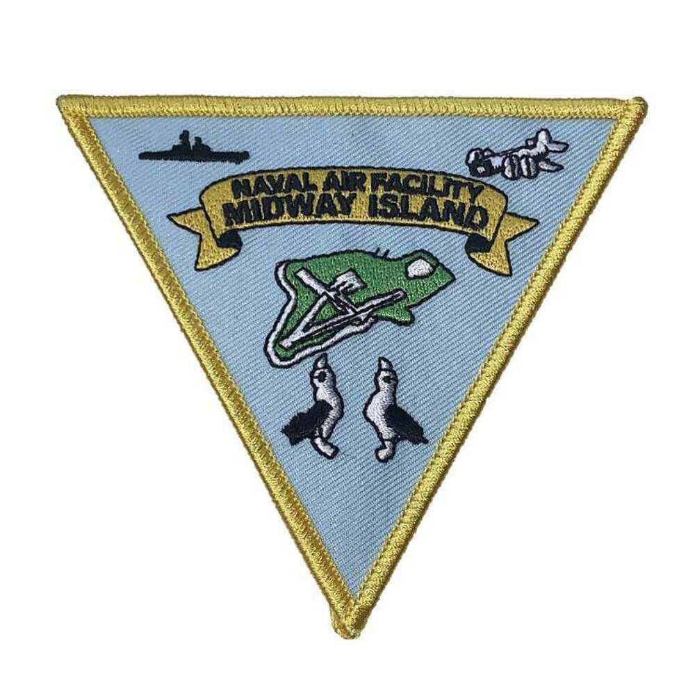 Naval Air Facility Midway Island Patch – Plastic Backing, 4.25in