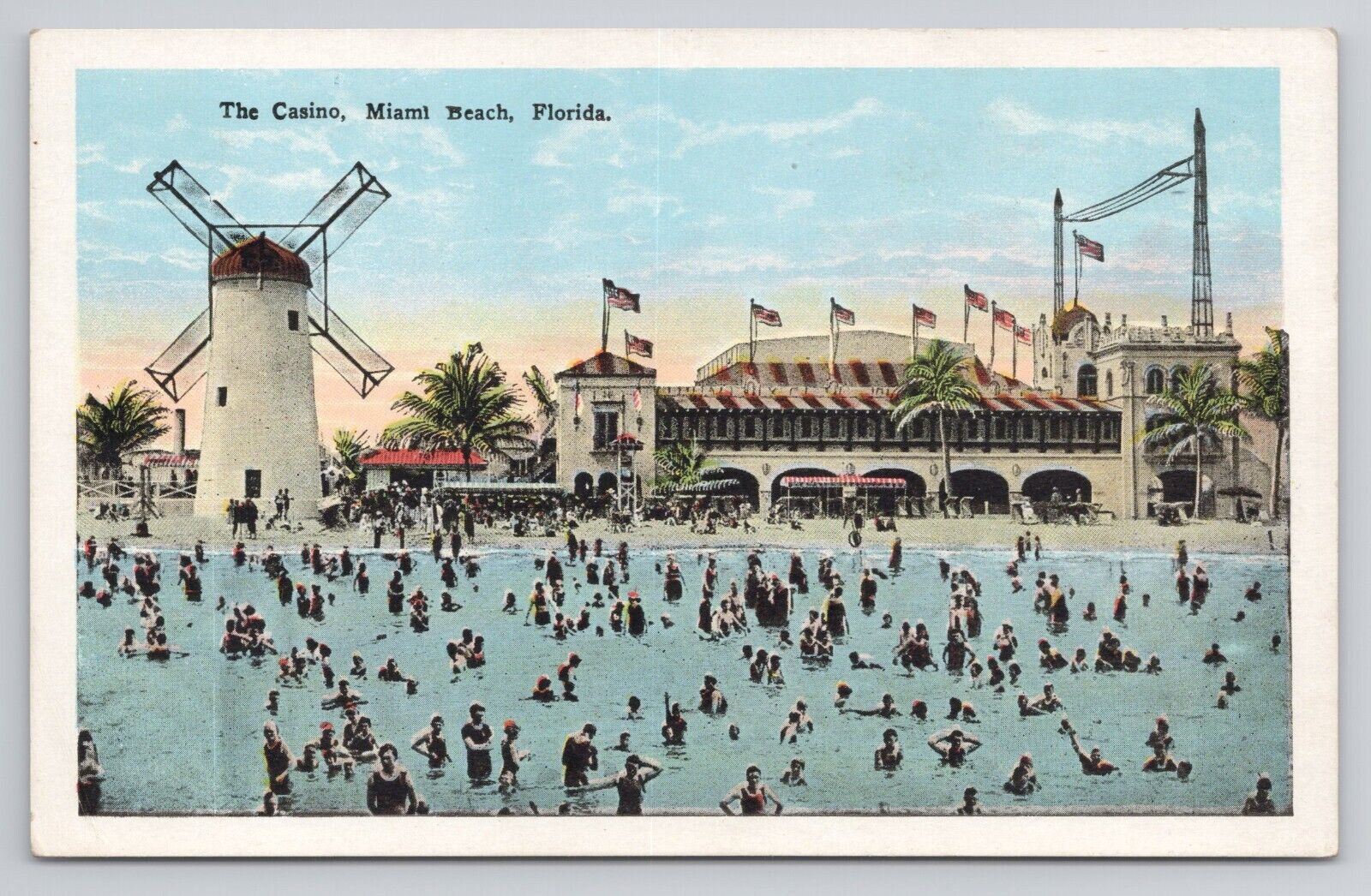 Postcard The Casino Miami Beach Florida