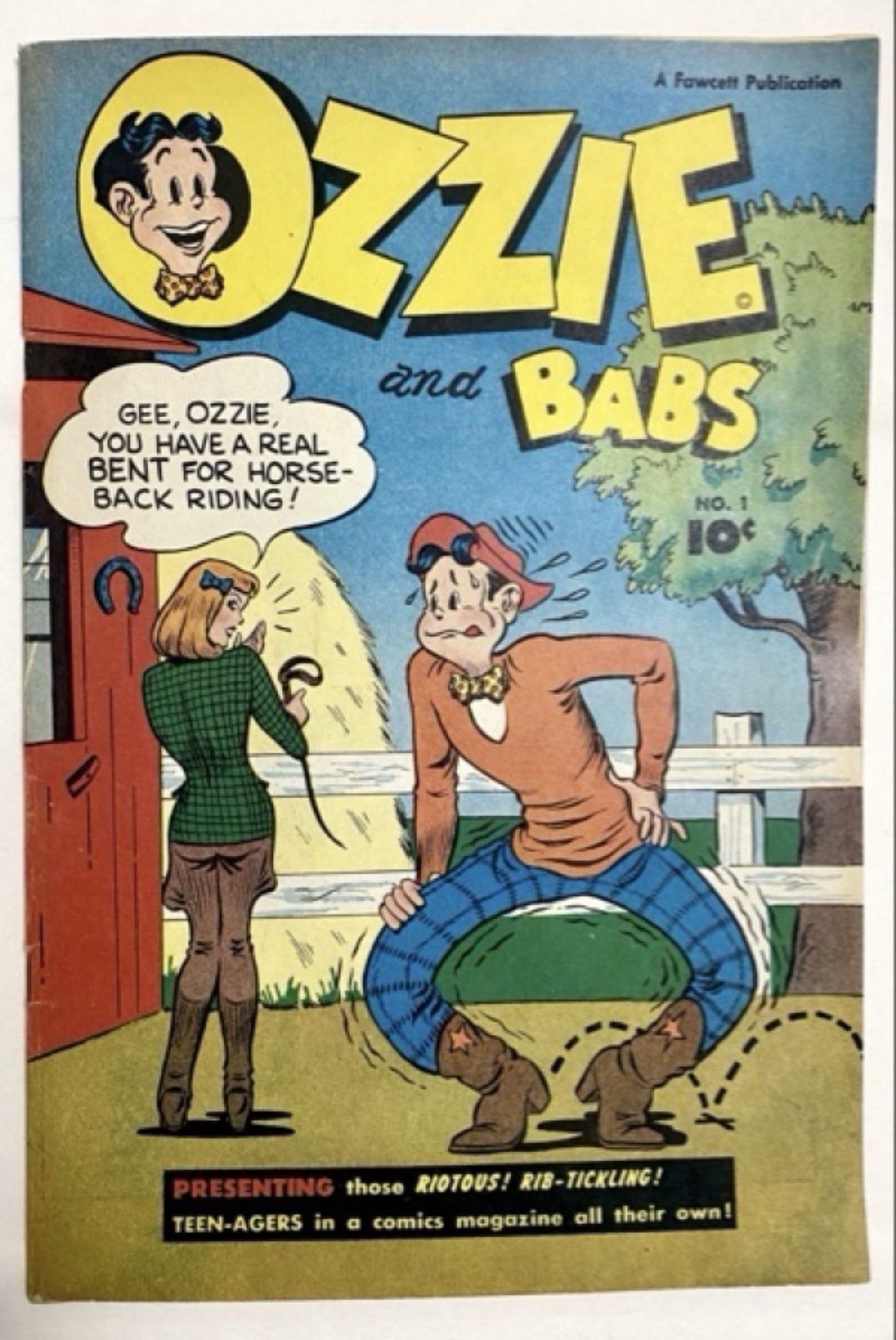 Ozzie and Babs #1 Very Rare Golden Age Comic 1947 - Incredible Condition Ozzie and Babs #1 Very Rare Golden Age Comic 1947 - Incredible Condition