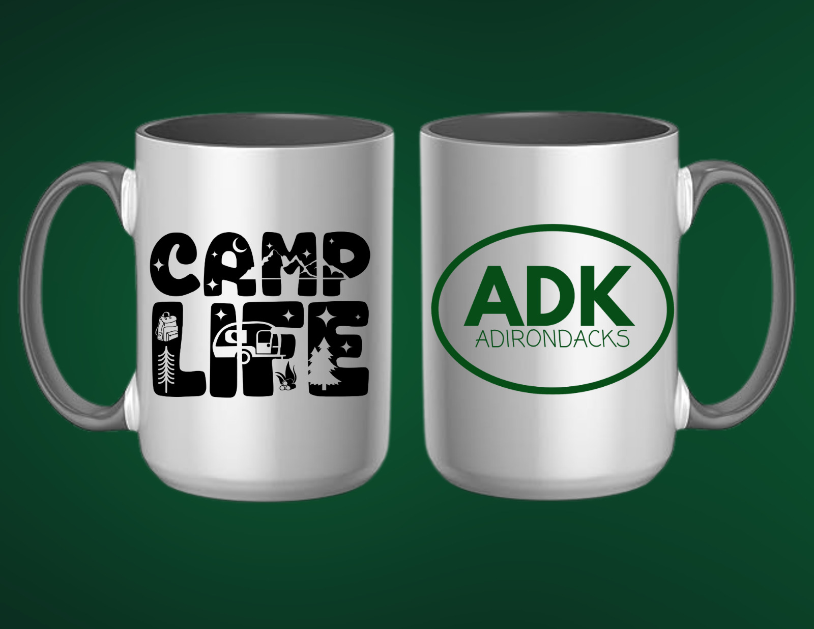 ADIRONDACK MOUNTAINS GIFT: CAMP LIFE 15 OZ COFFEE MUG