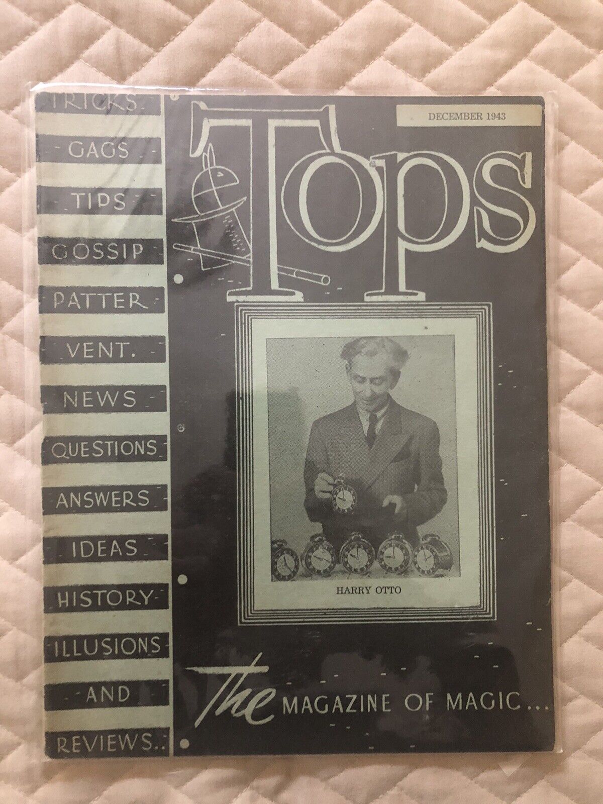 Abbott\'s Tops Magazine of Magic - Harry Otto - Rare - December 1943