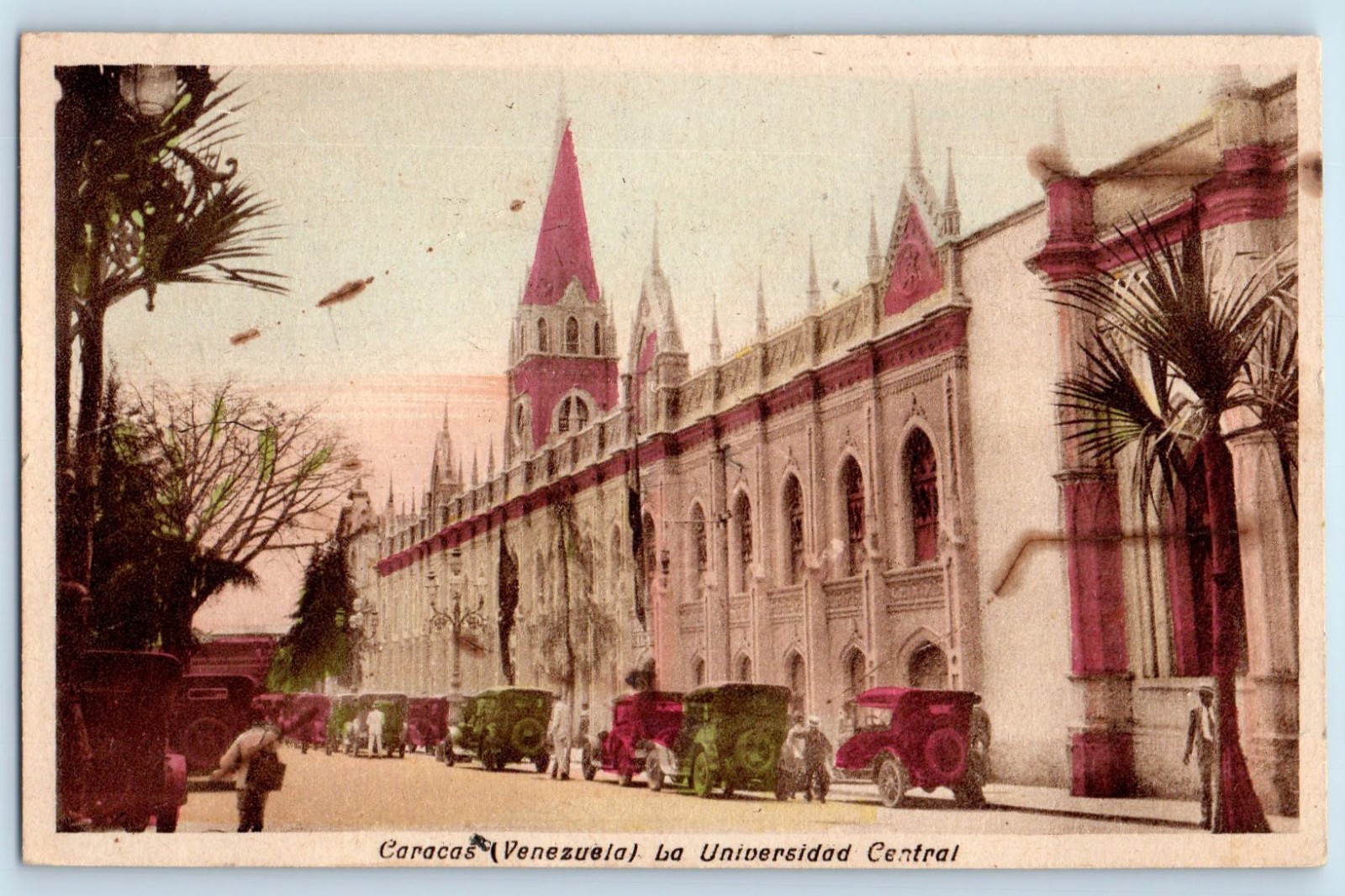Caracas Venezuela Postcard The University Central 1935 Vintage Posted
