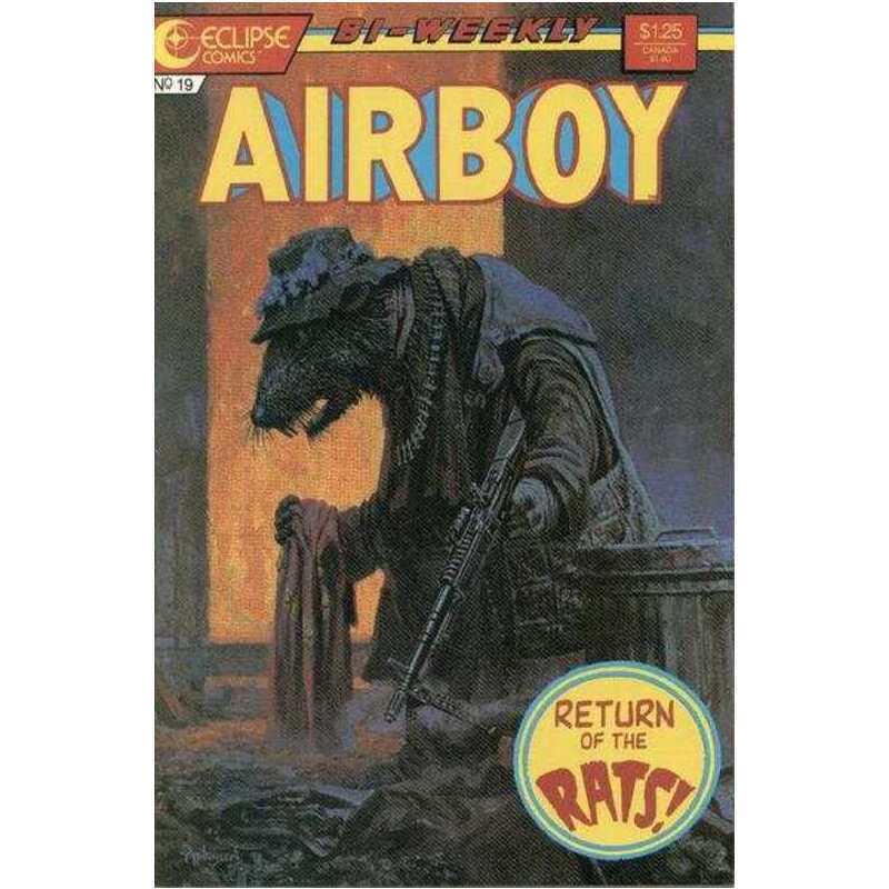 Airboy #19  - 1986 series Eclipse comics VF+ Full description below [g{