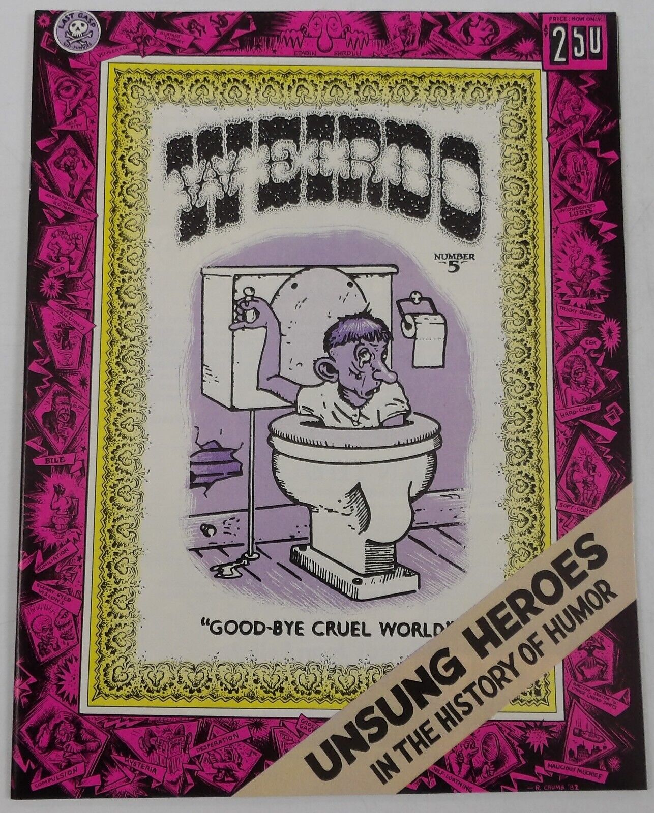Weirdo #5 VF (2nd) print - robert crumb - last gasp underground comix 1982