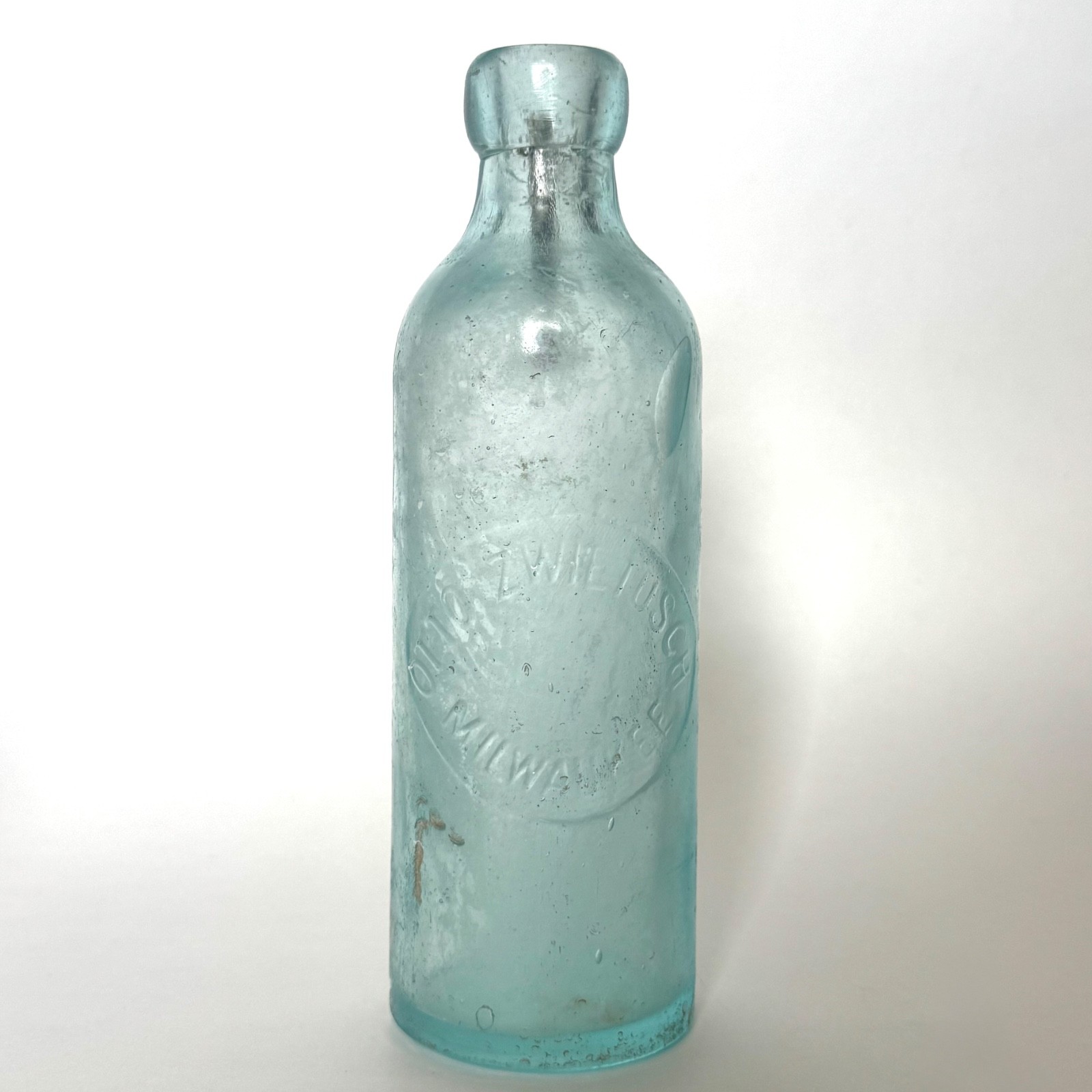 Otto Swietusch Milwaukee Wis Wisconsin Glass Co. made Hutchinson Style Bottle