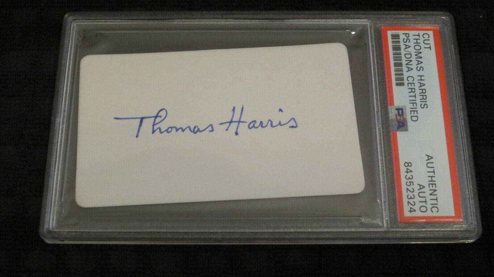 Thomas Harris signed autographed psa slabbed author of Silence of Lambs Hannibal