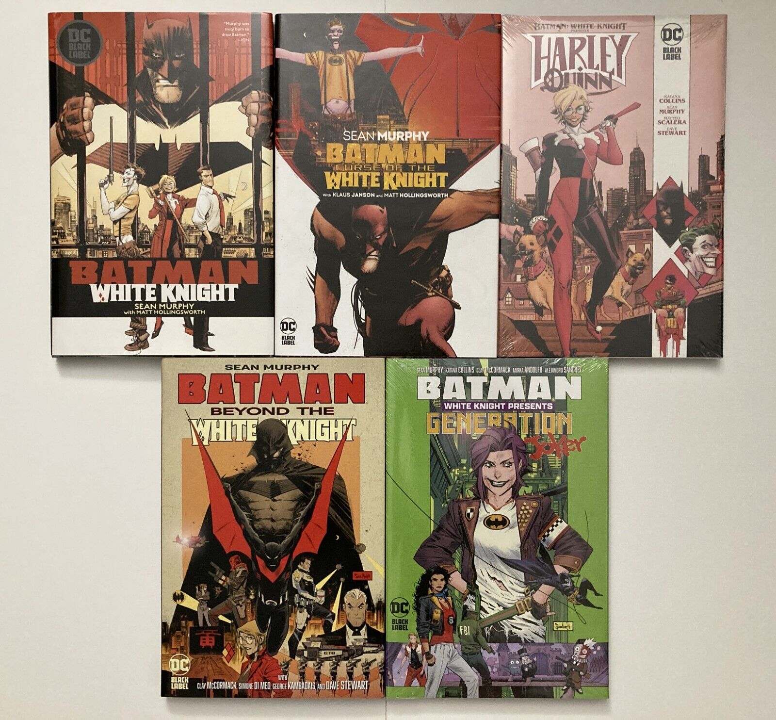 Batman: White Knight Hardcovers / 5 Book set / Sean Murphy DC Comics Black Label