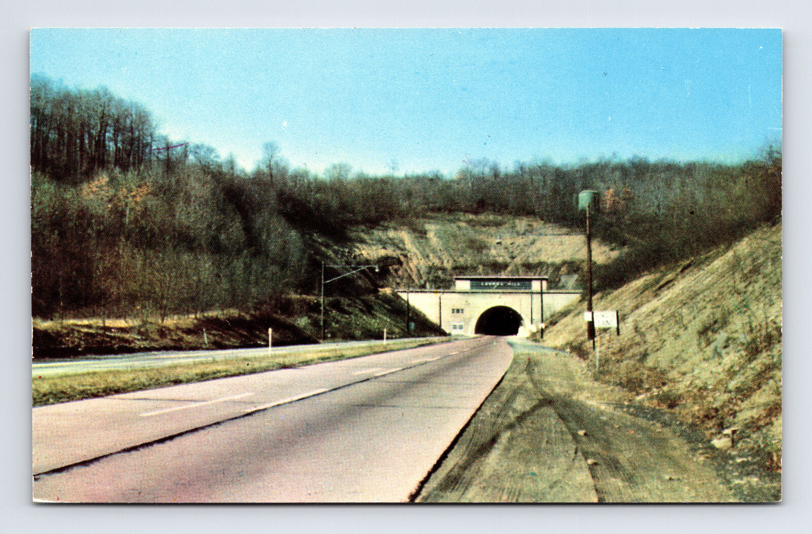 Laurel Hill Tunnel Pennsylvania Turnpike Postcard PA