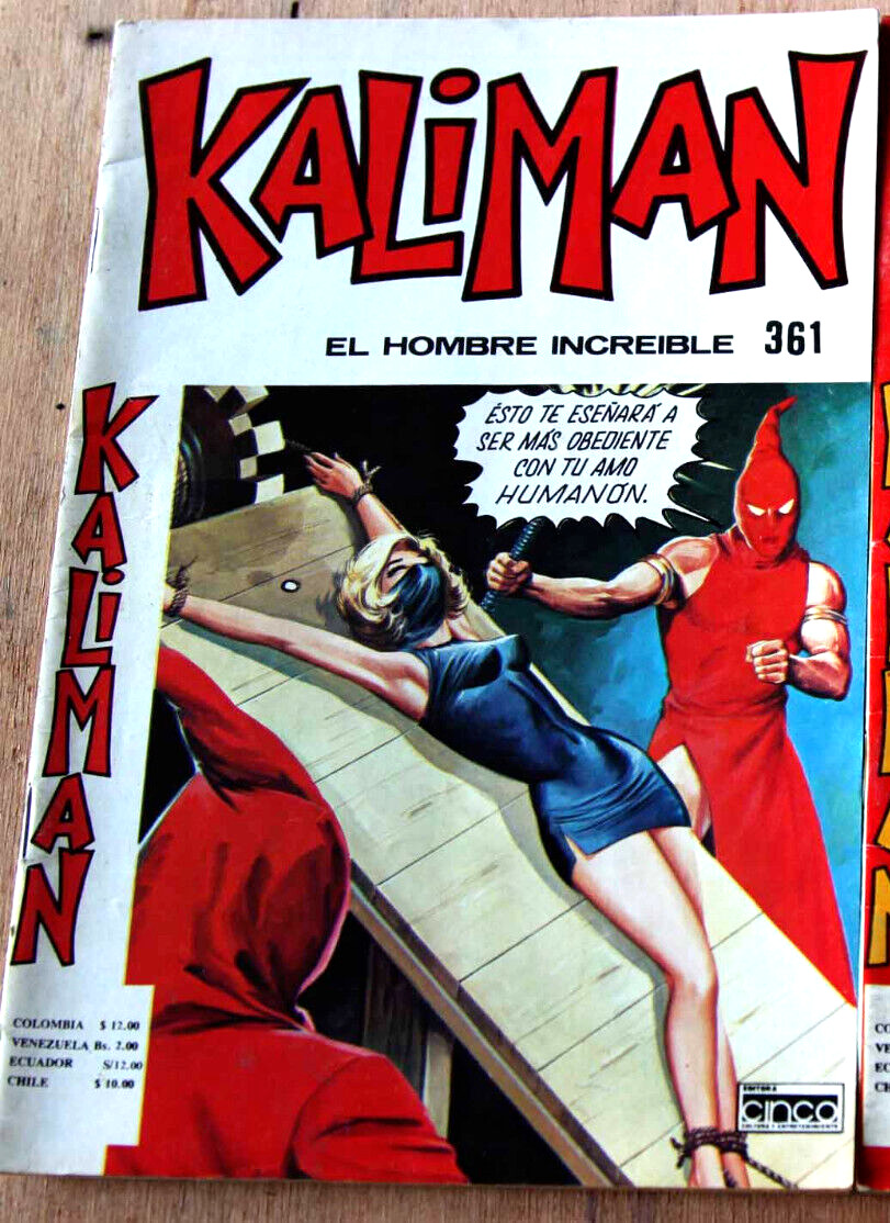 Girl in Danger Torture S-M Chamber KaliMan 1980's Comics VeryFine Spanish