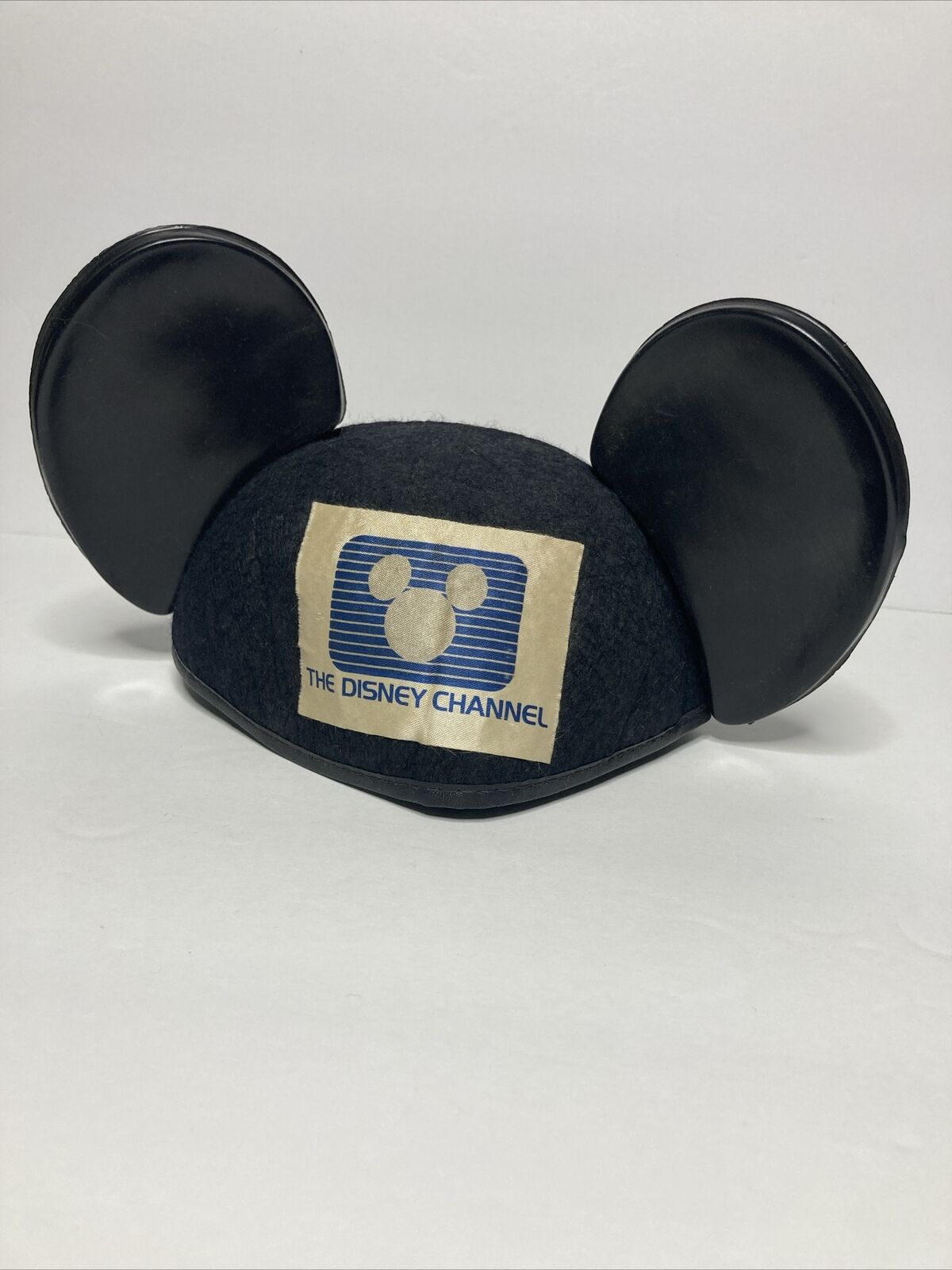 Vintage The Disney Channel Mickey Mouse Ears Black Hat Made In USA