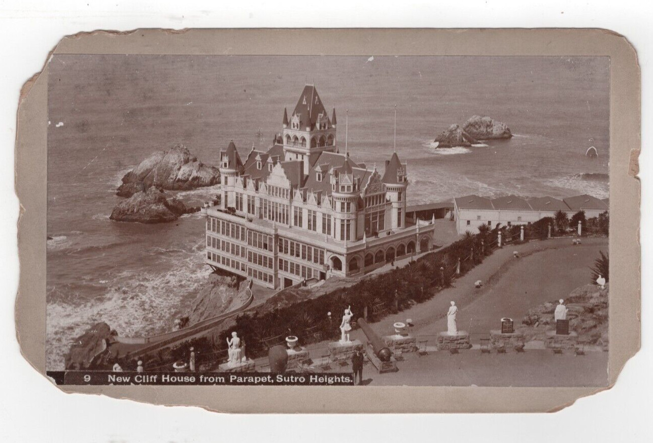 Antique Photo New Cliff House  / Sutro, San Francisco W.C. Billington
