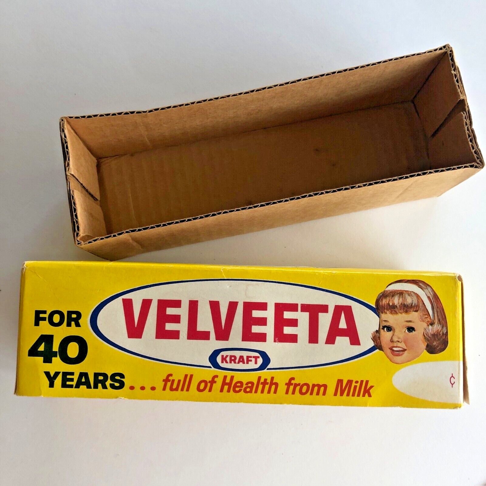 Vintage Velveeta Cheese For 40 Years Original Box Empty -See Pics for Condition