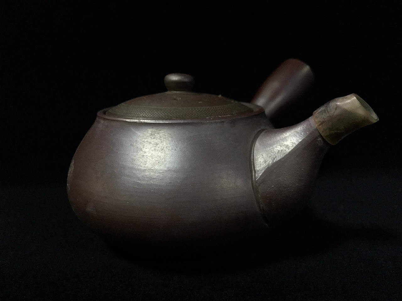 S1874 Vintage Japanese Clay Kyusu Teapot Tokoname Purple Red Clay Tea Ware S1874 Vintage Japanese Clay Kyusu Teapot Tokoname Purple Red Clay Tea Ware