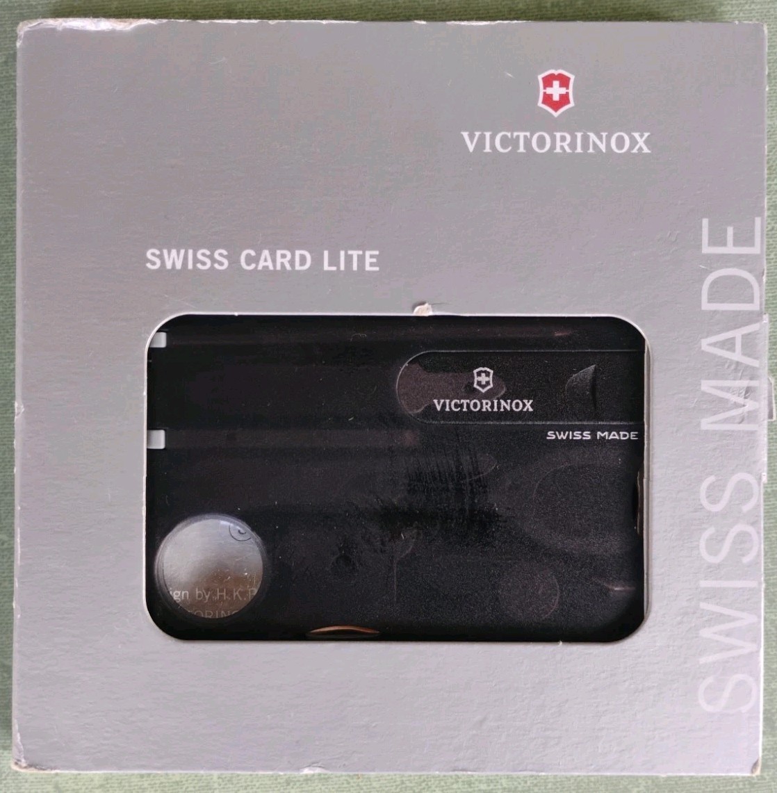 Victorinox Swiss Card Lite Translucent Black LED Multi-Tool 13 Functions Victorinox Swiss Card Lite Translucent Black LED Multi-Tool 13 Functions