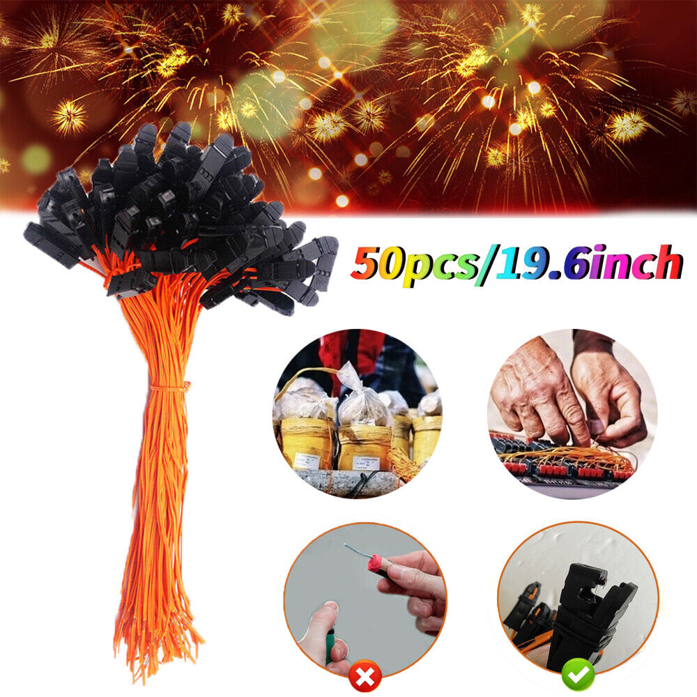 50pcs/lot 19.681in Electric Connecting Wire for Fireworks Firing System Igniter