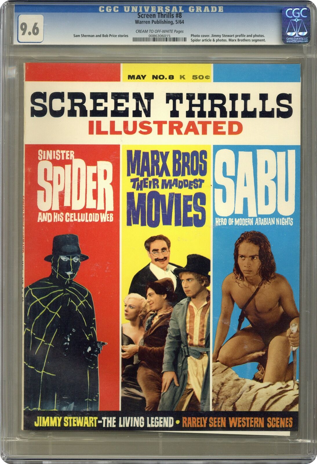 Screen Thrills Illustrated #8 CGC 9.6 1964 0086306015