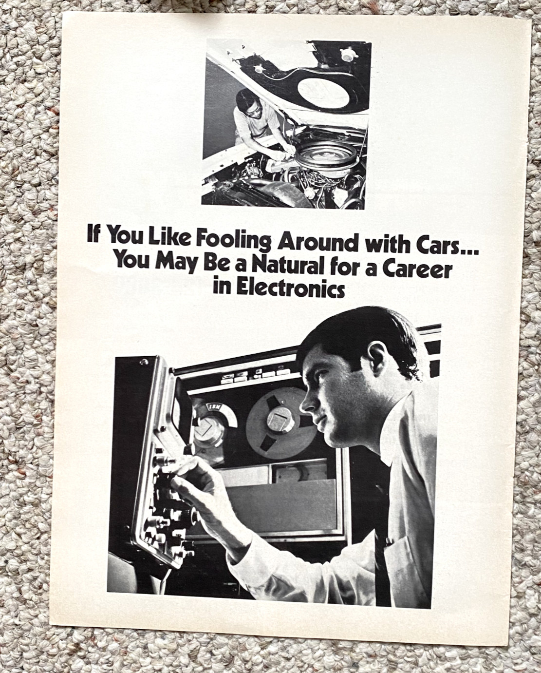 70s Vintage USN Poster Ad 1970s US Military Electronics Navy Comms 1 page 70s Vintage USN Poster Ad 1970s US Military Electronics Navy Comms 1 page