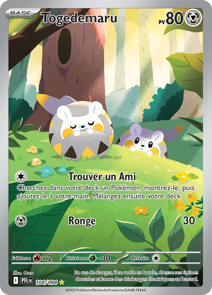 Pokemon Card Togedemaru 104/094 AR Phantasmagorical Flames
