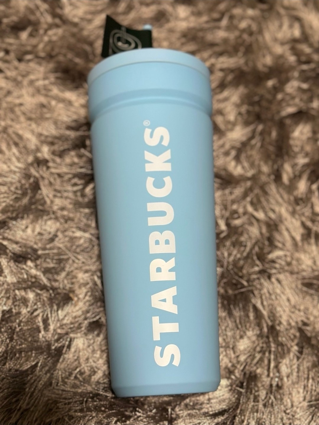 Starbucks 2024 Sky blue soft touch matte stainless steel cold tumbler NEW Starbucks 2024 Sky blue soft touch matte stainless steel cold tumbler NEW